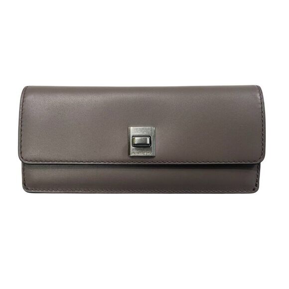 Michael Kors NWT Natalie Cinder Leather Flat Wallet With Silver-Tone Hardware - Picture 1 of 9